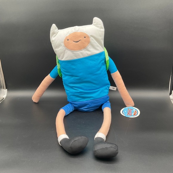 Adventure Time Finn Plush Toy Cartoon Network Dave Busters 28″ Original Tags - Picture 1 of 8